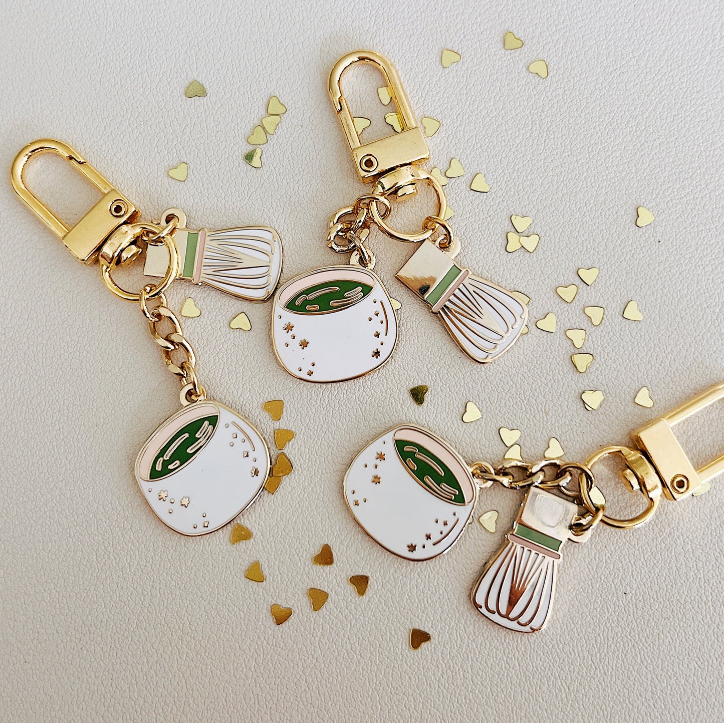 Matcha Moment Enamel Keychain
