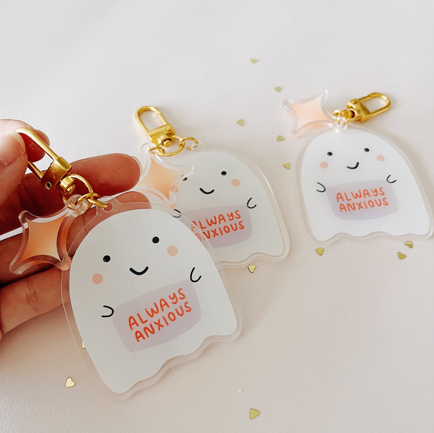 Always Anxious Lucky Charm Keychain