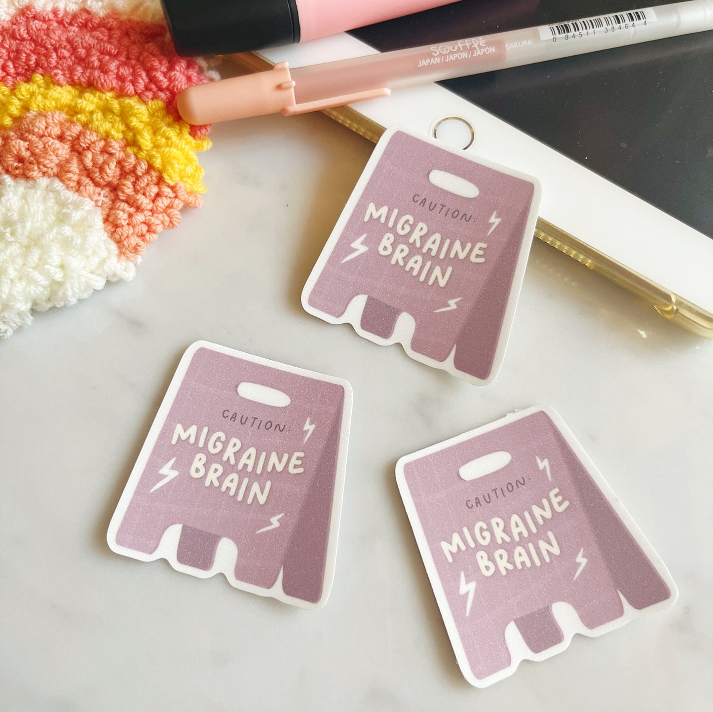 Migraine Brain Sticker