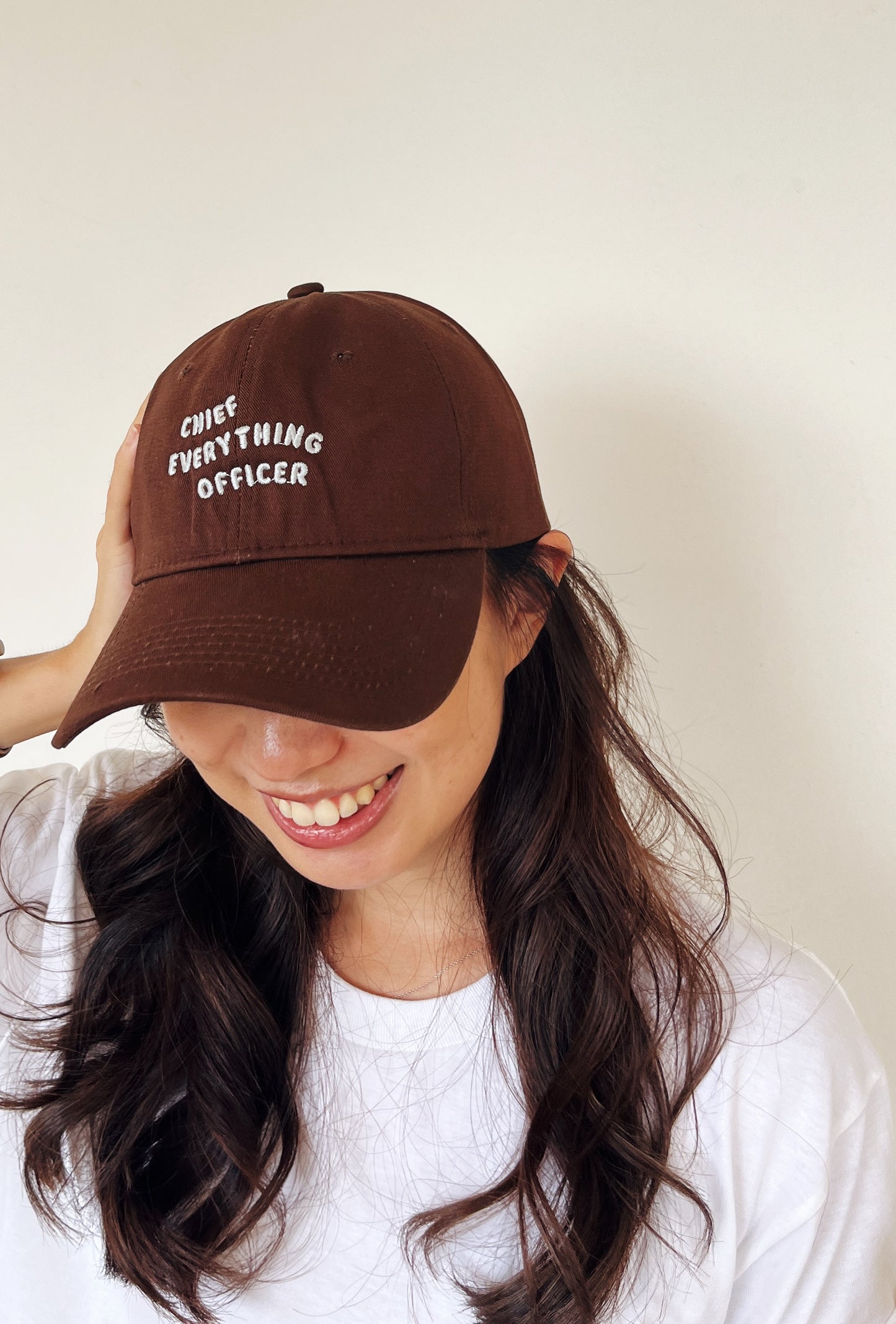 Chief Everything Officer Baseball Cap (Brown)