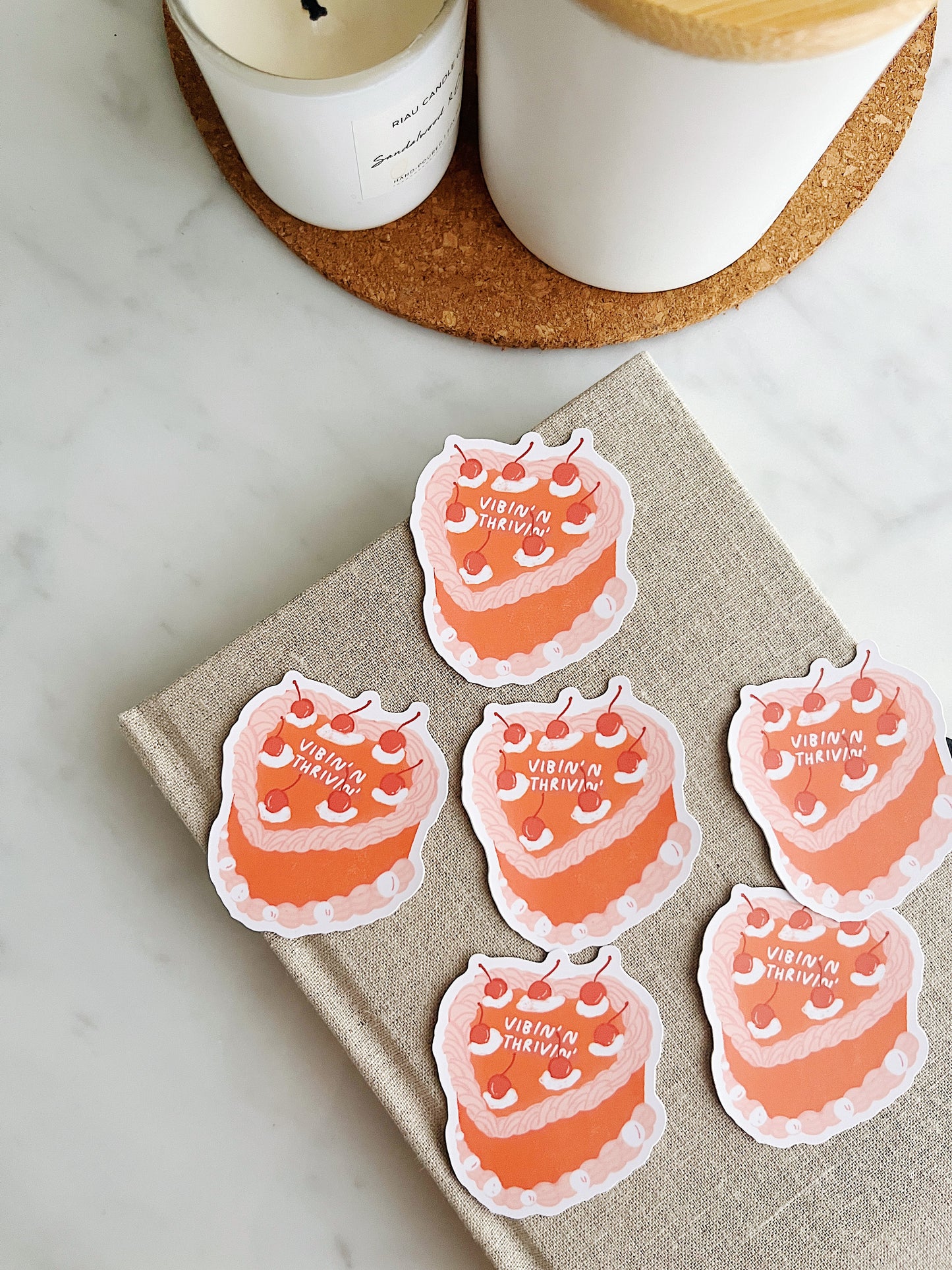 Vibin' & Thrivin' Sticker