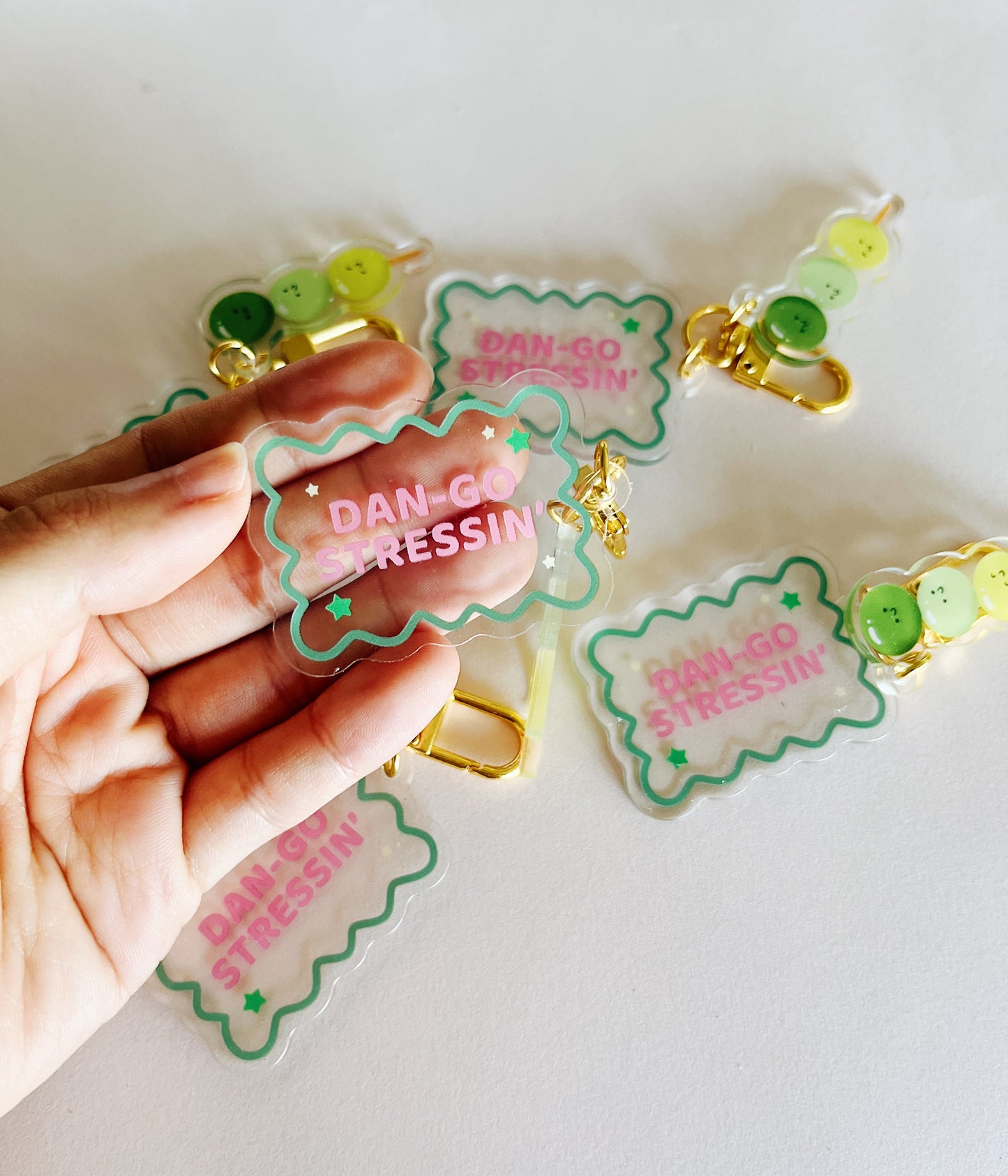 Dan-go Stressin' Lucky Charm Keychain
