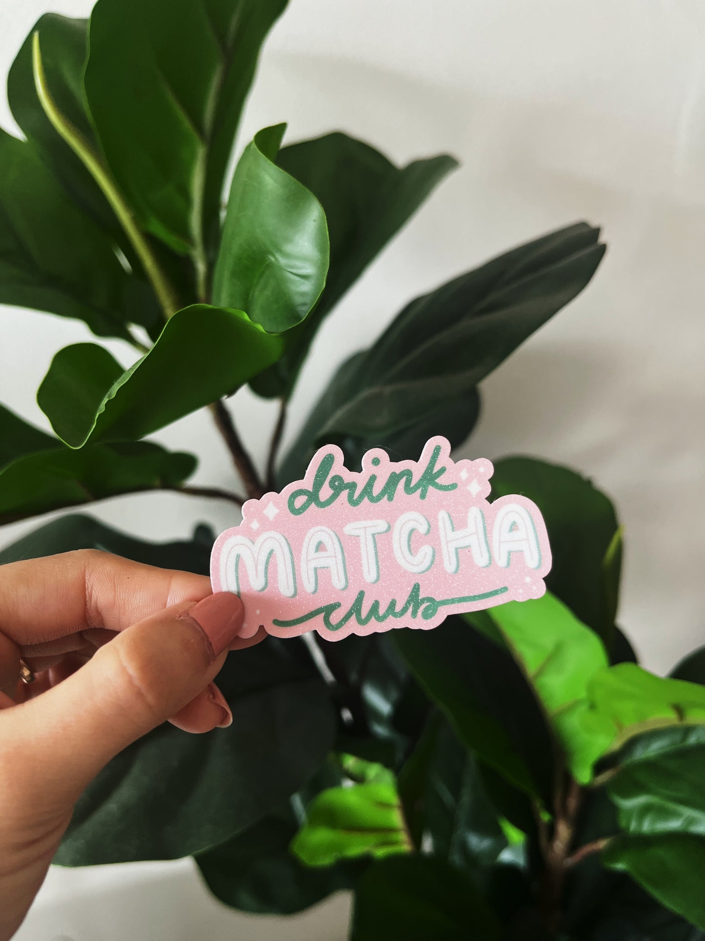 Drink Matcha Club Sticker