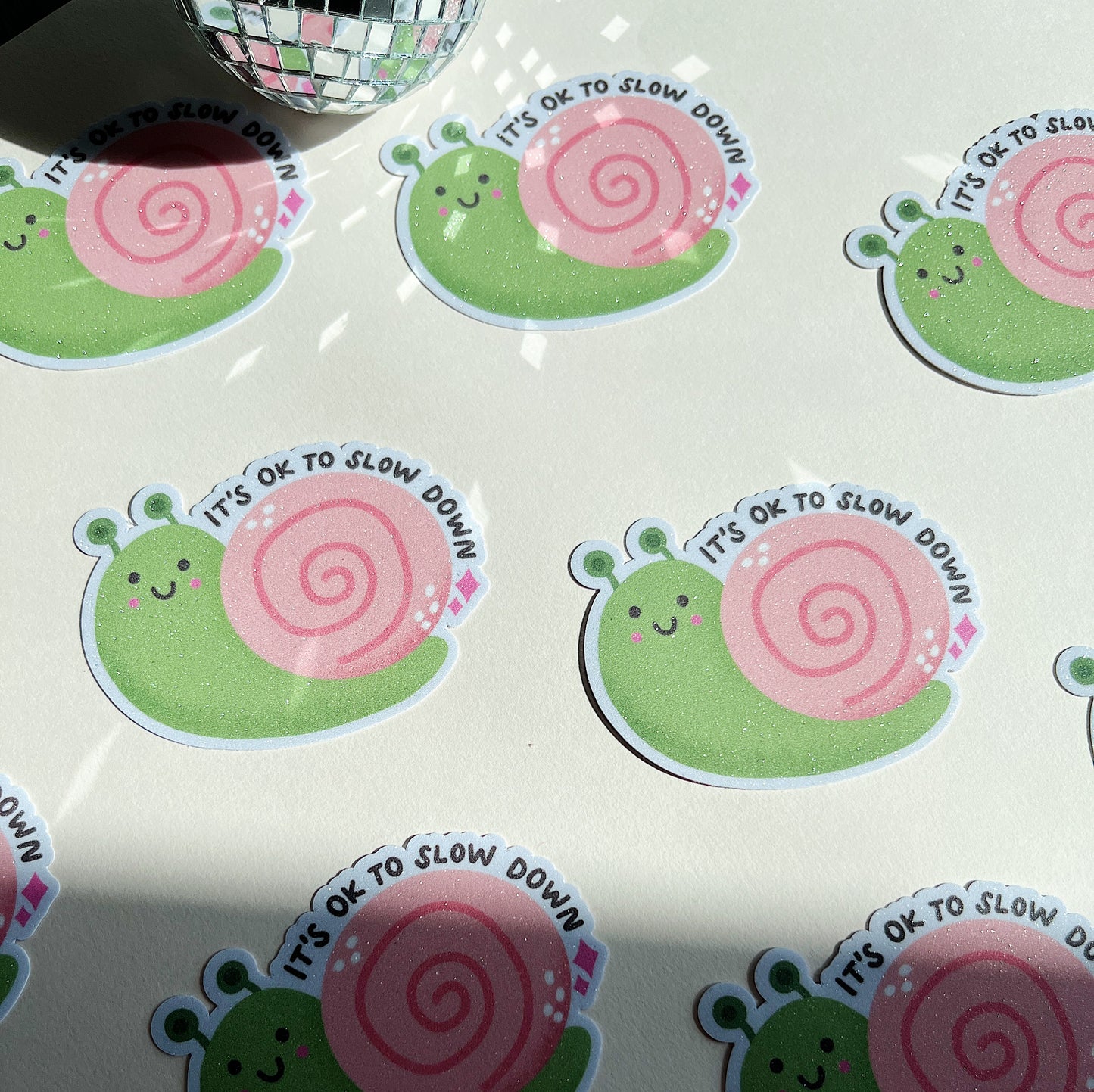 Slow Down Snail Sticker