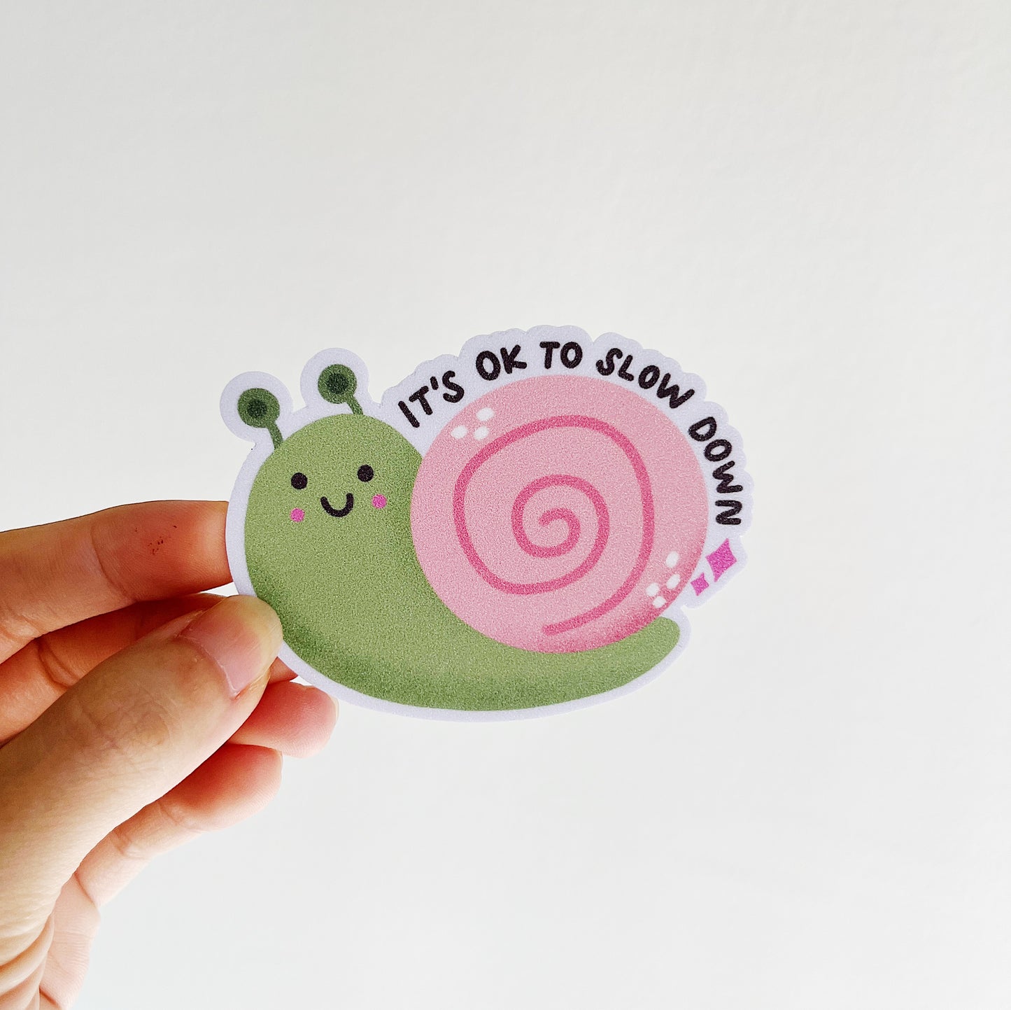Slow Down Snail Sticker