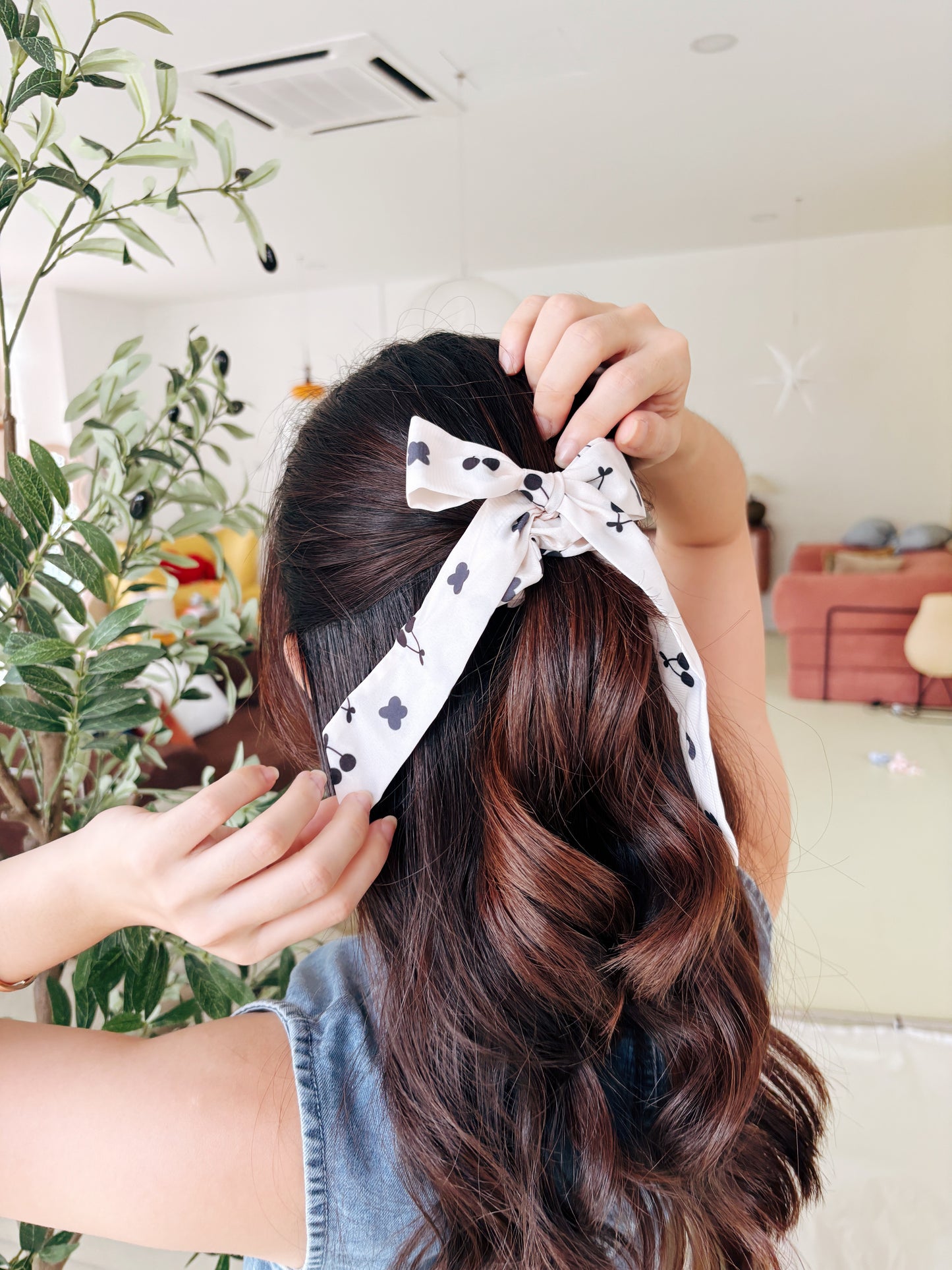 Cherry On Top Bow Scrunchie