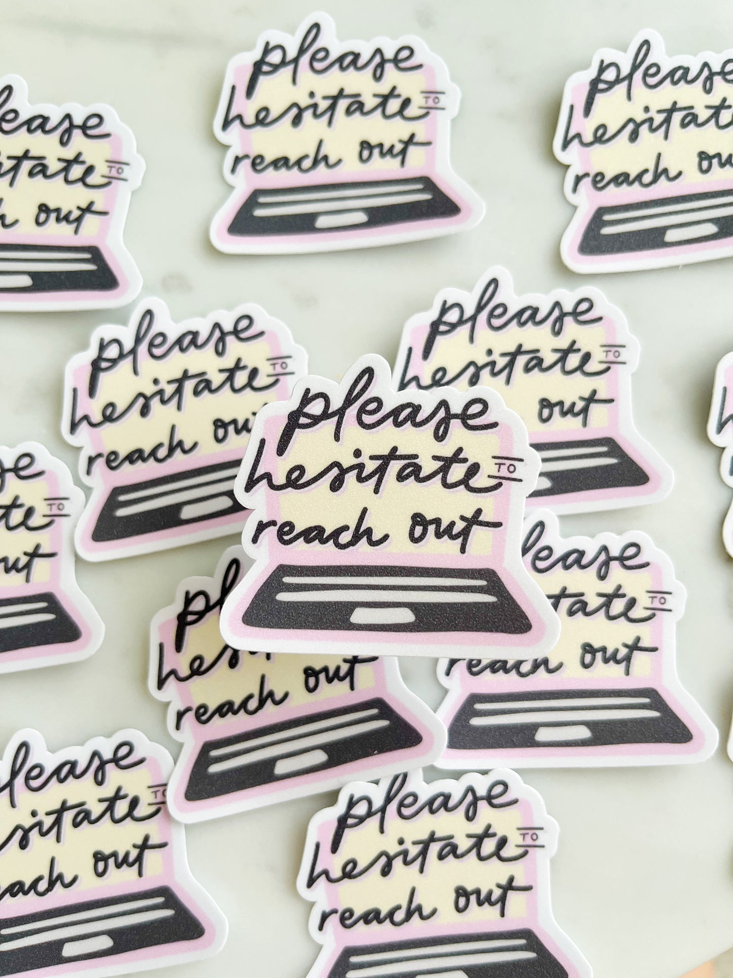 Please Hesitate Sticker