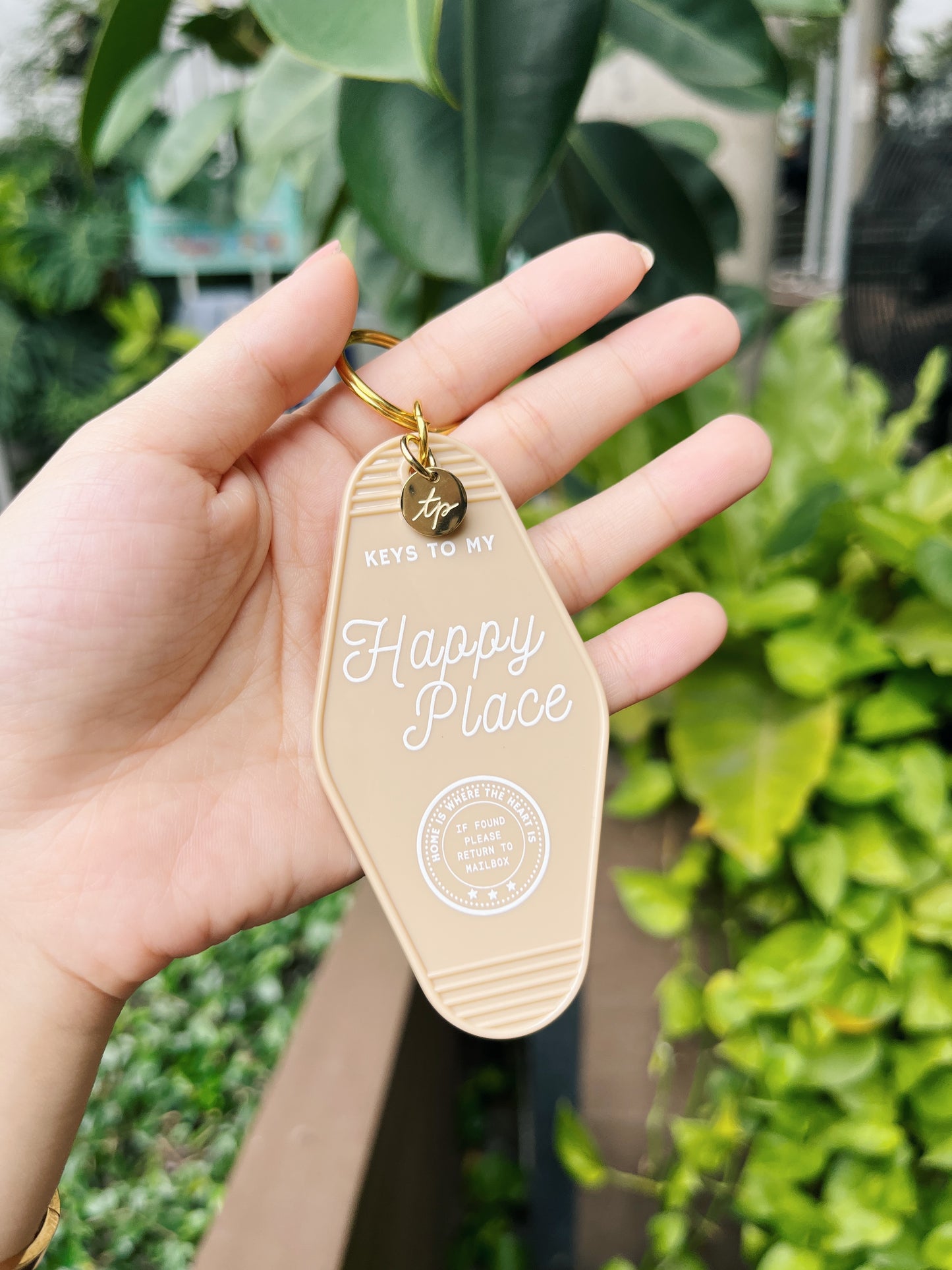 Happy Place Motel Keychain