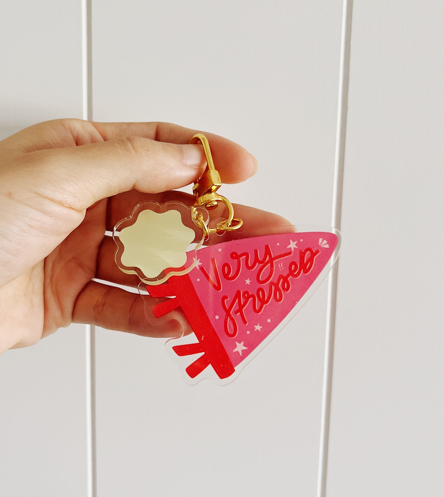 Very Stressed Lucky Charm Keychain