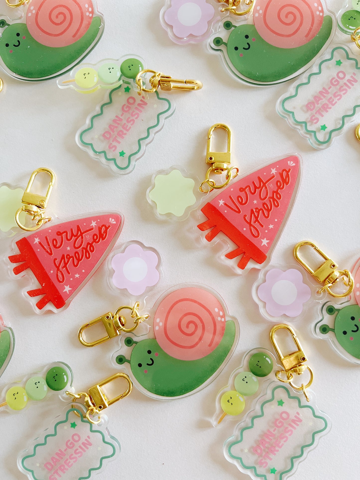 Very Stressed Lucky Charm Keychain