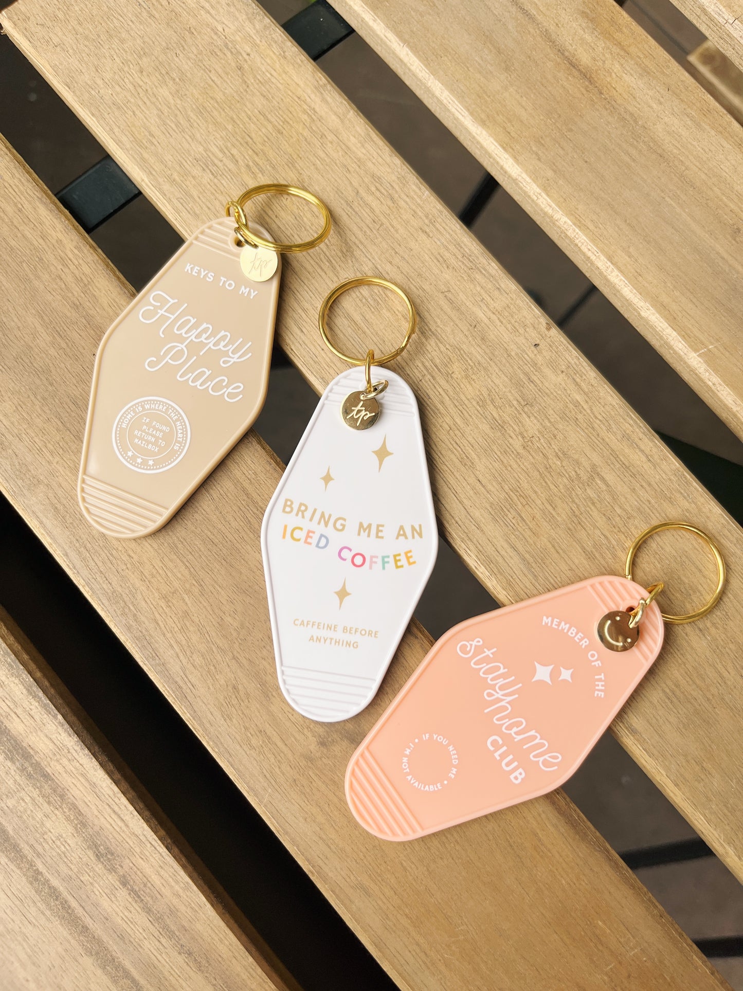 Iced Coffee Motel Keychain