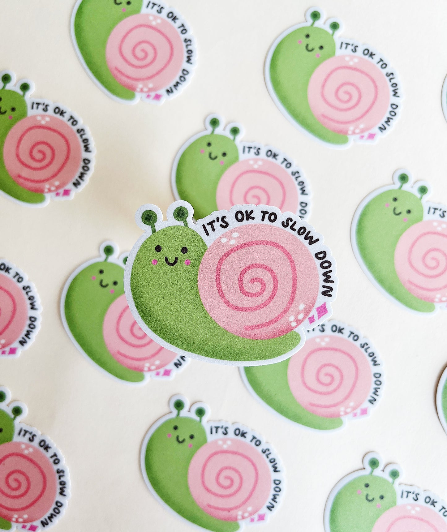 Slow Down Snail Sticker