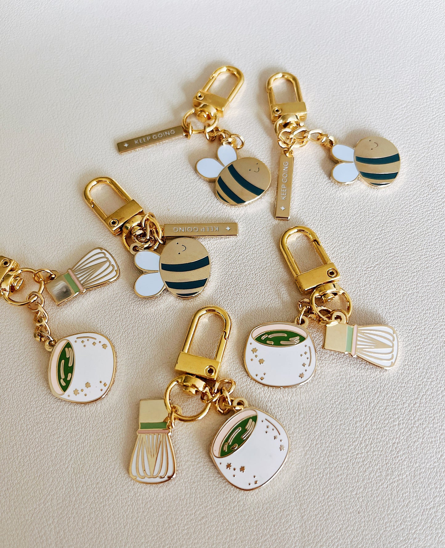 Matcha Moment Enamel Keychain
