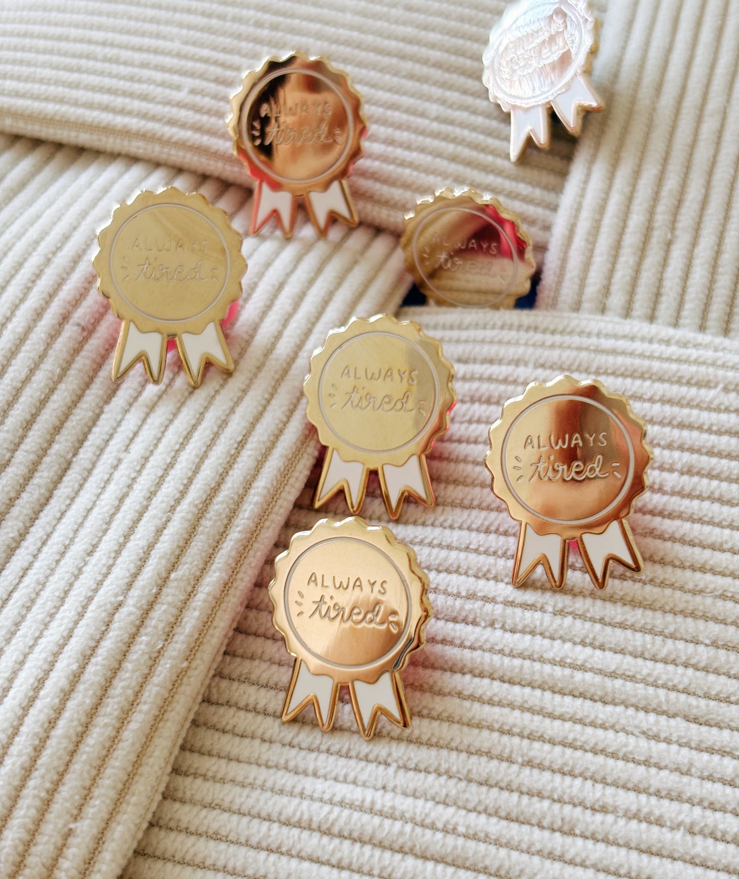 Always Tired Enamel Pin