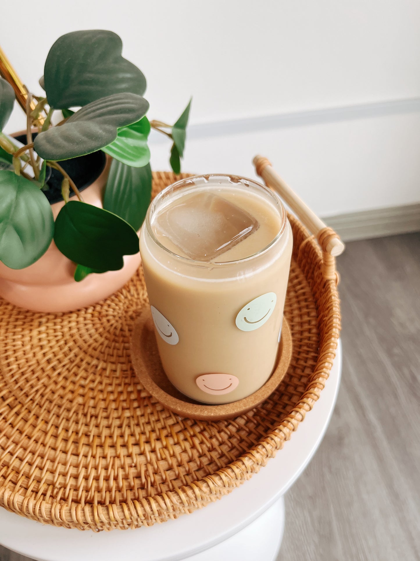 Smiley Glass Cup