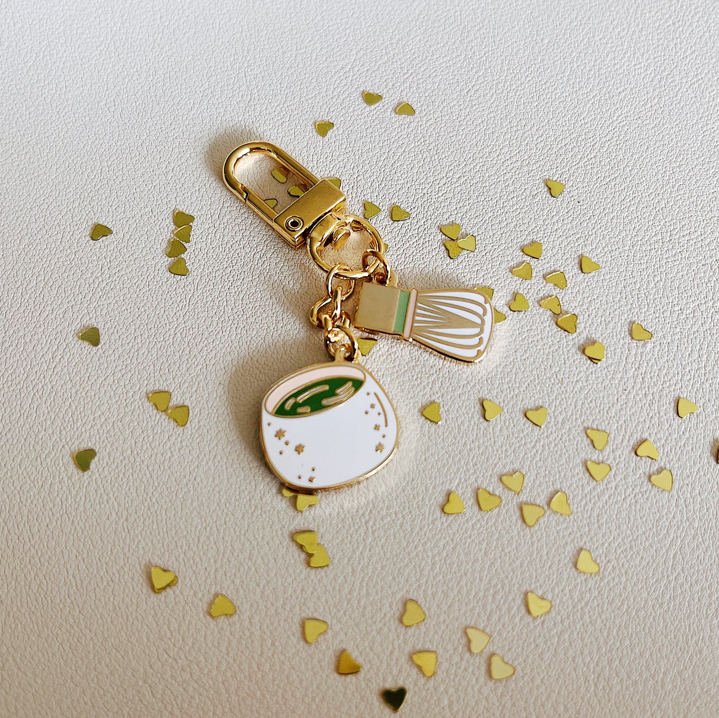 Matcha Moment Enamel Keychain