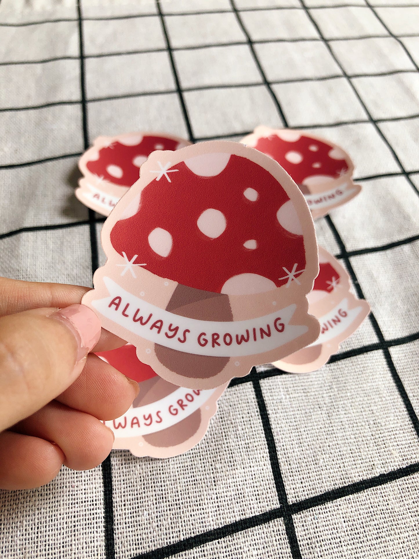 Always Growing Mushroom Sticker