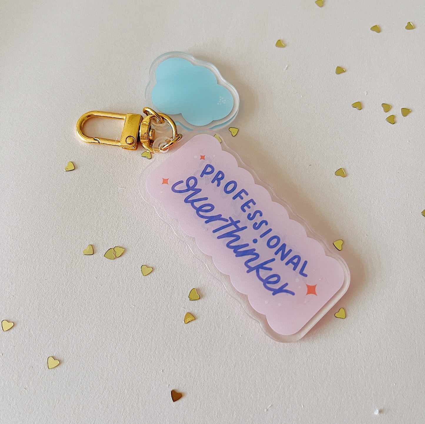 Professional Overthinker Lucky Charm Keychain