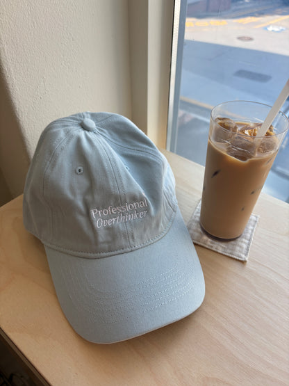 Professional Overthinker Baseball Cap (Baby Blue)