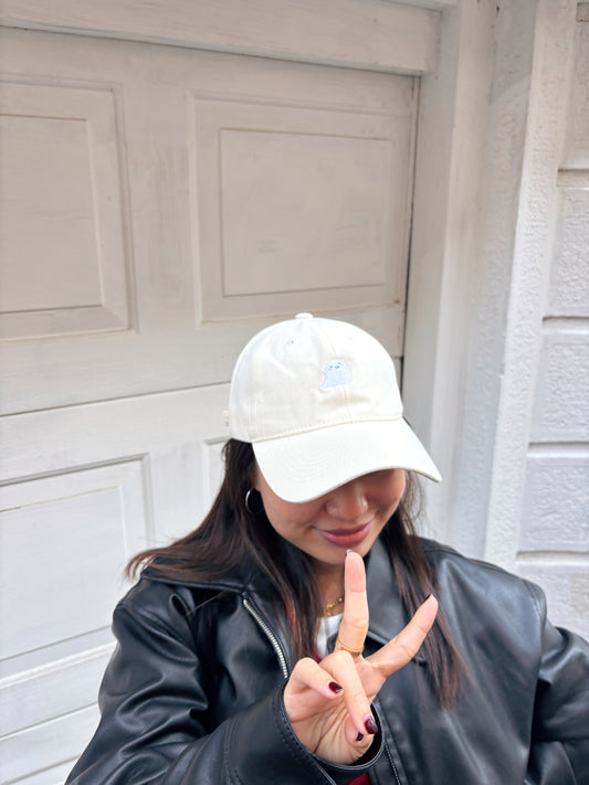 Ghostie Baseball Cap (Cream)