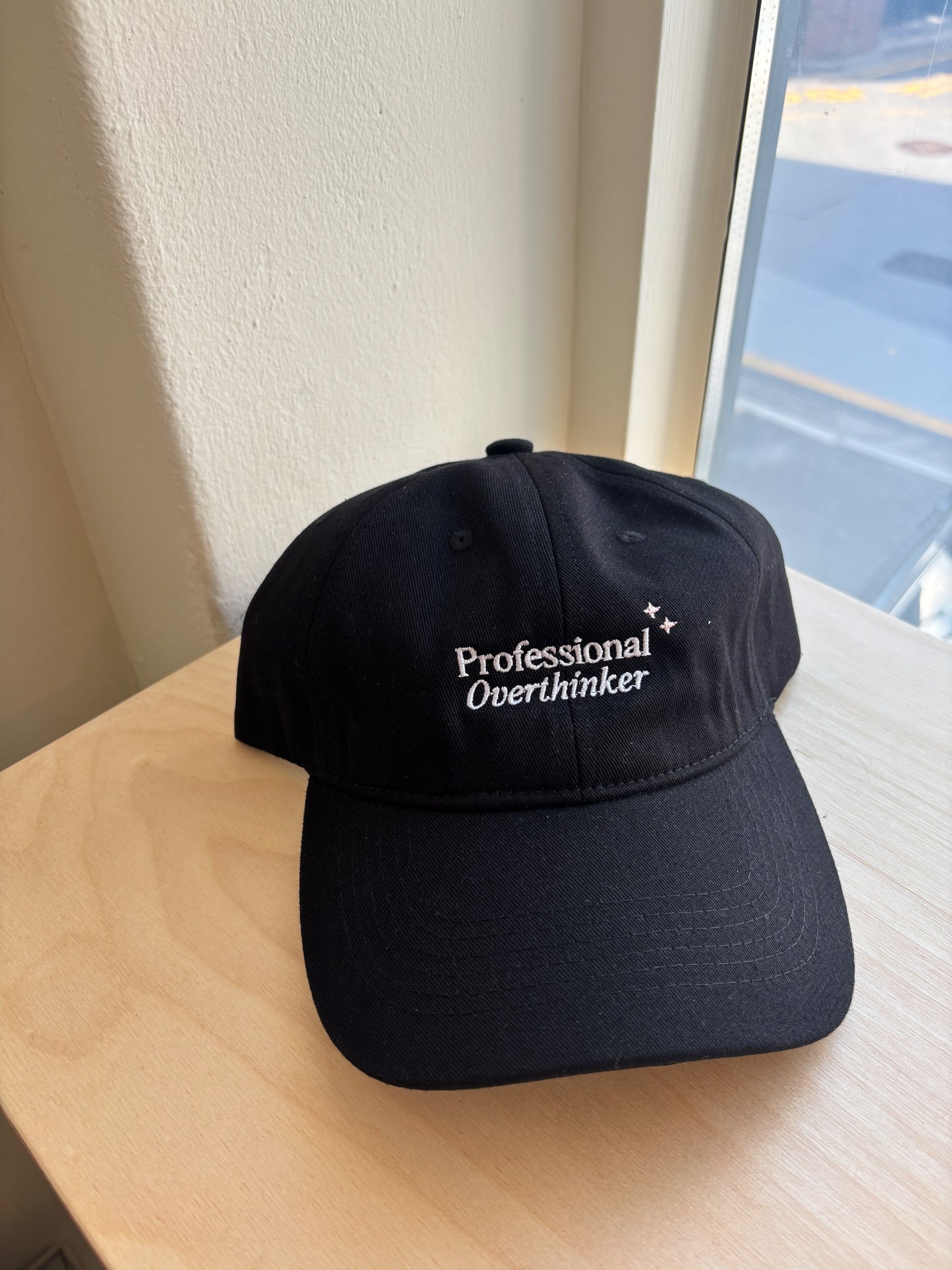 Professional Overthinker Baseball Cap (Black)