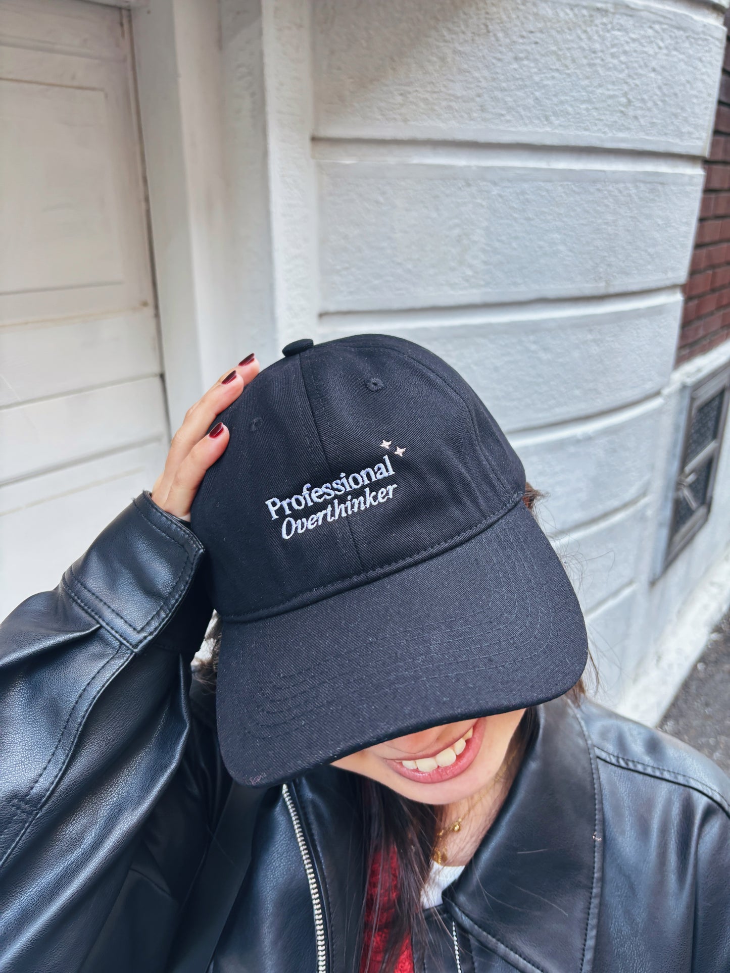 Professional Overthinker Baseball Cap (Black)