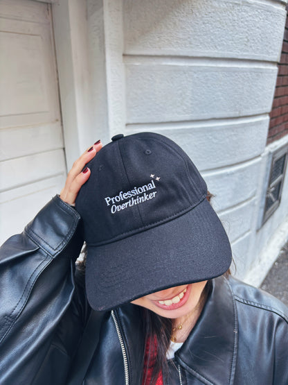 Professional Overthinker Baseball Cap (Black)