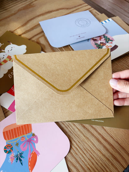 A Tiny Holiday Greeting Card Set (8 pcs)