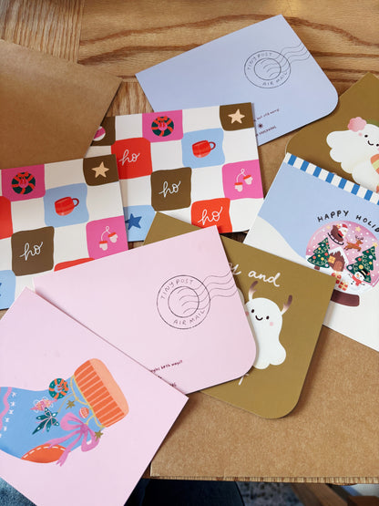 A Tiny Holiday Greeting Card Set (8 pcs)