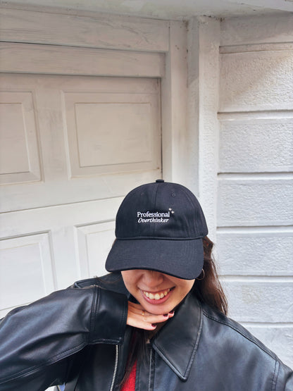 Professional Overthinker Baseball Cap (Black)