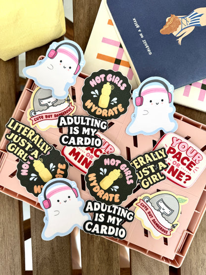 Cute But Dangerous Sticker