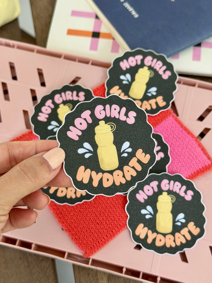 Hot Girls Hydrate Sticker