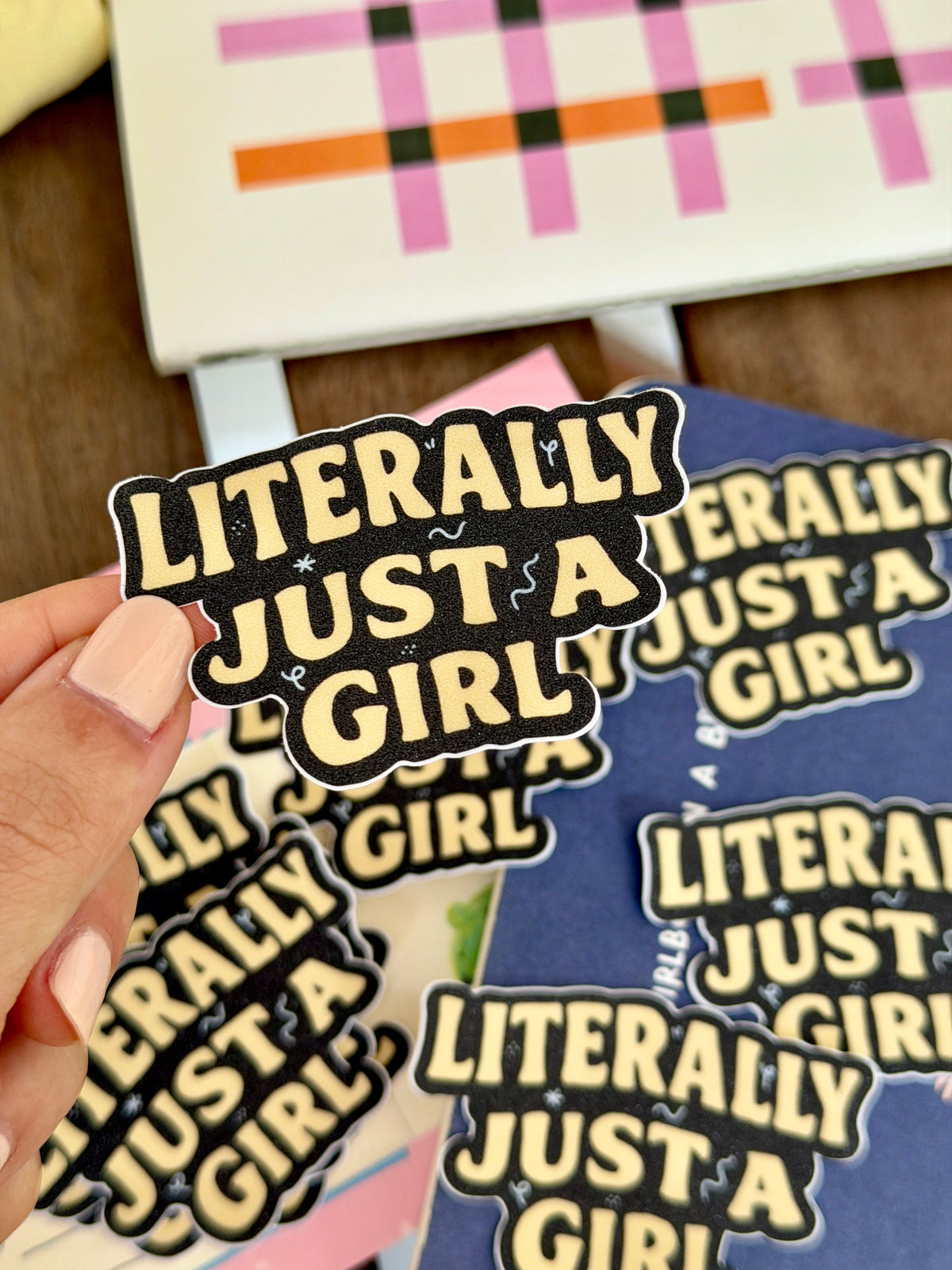 Just A Girl Sticker