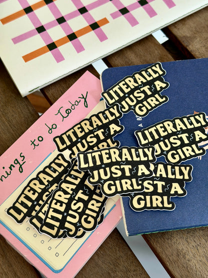 Just A Girl Sticker