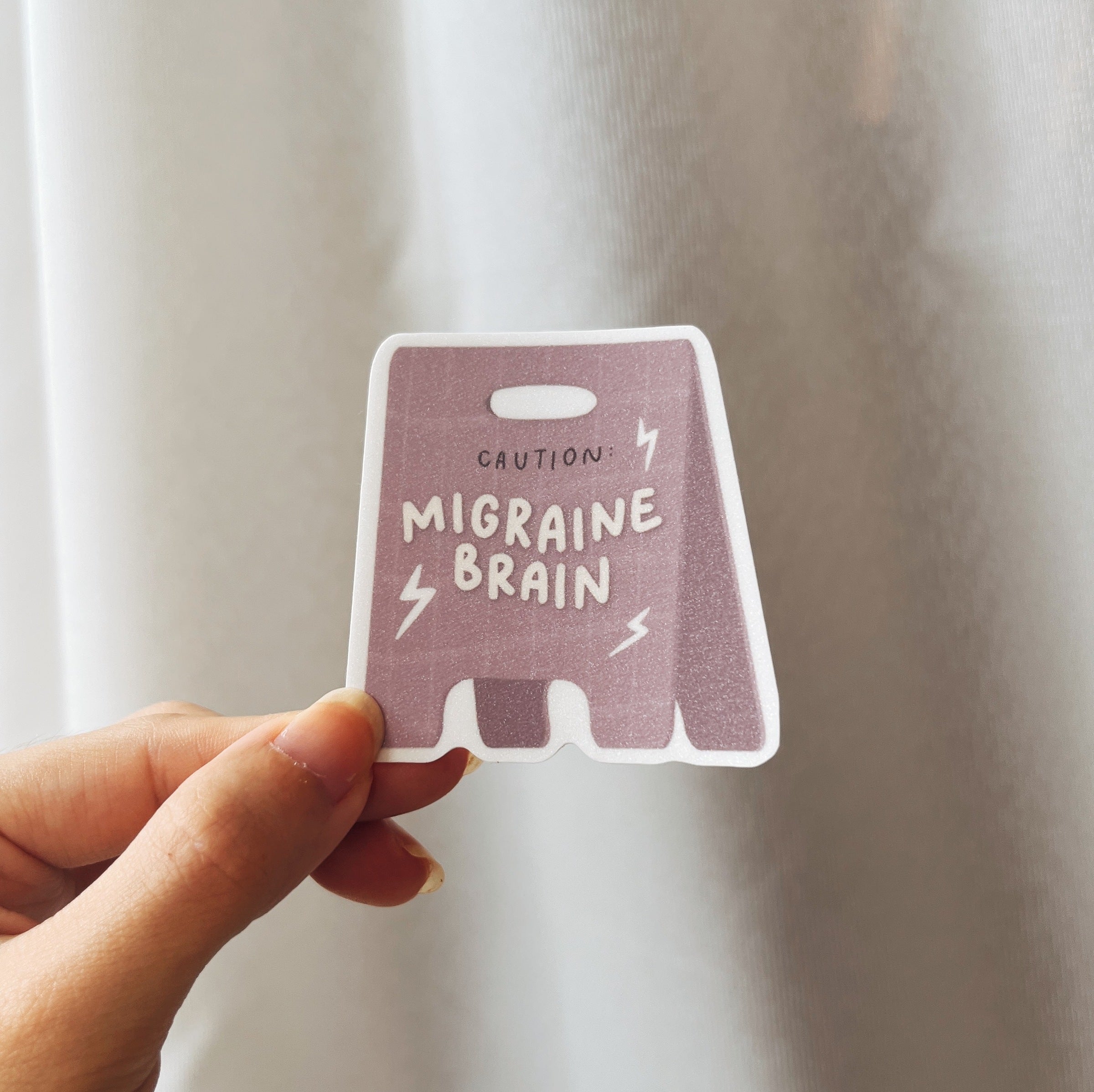 Headache Problem Sticker Migraine Brain Sticker – Tiny Paperware